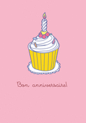 Cupcake color&eacute; pour un anniversaire joyeux
